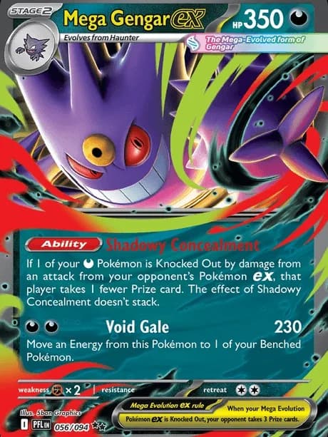Mega Gengar ex (Phantasmal Flames - Special Illustration Rare)